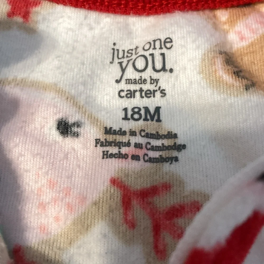 Christmas fleece pjs 18M